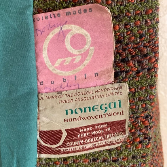 Vintage colette modes dublin donegal handwoven tweed - Picture 11 of 12